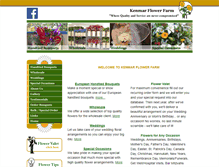 Tablet Screenshot of kenmarflowerfarm.com